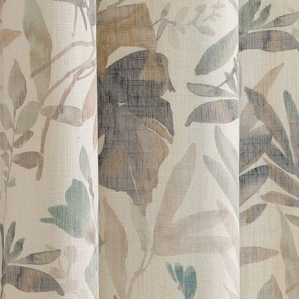 Kremowa/szaroniebieska zasłona 135x250 cm Celesta – Restilo-image-2