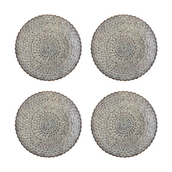 Szare kamionkowe talerze zestaw 4 szt. ø 26,5 cm Katrina – Bloomingville