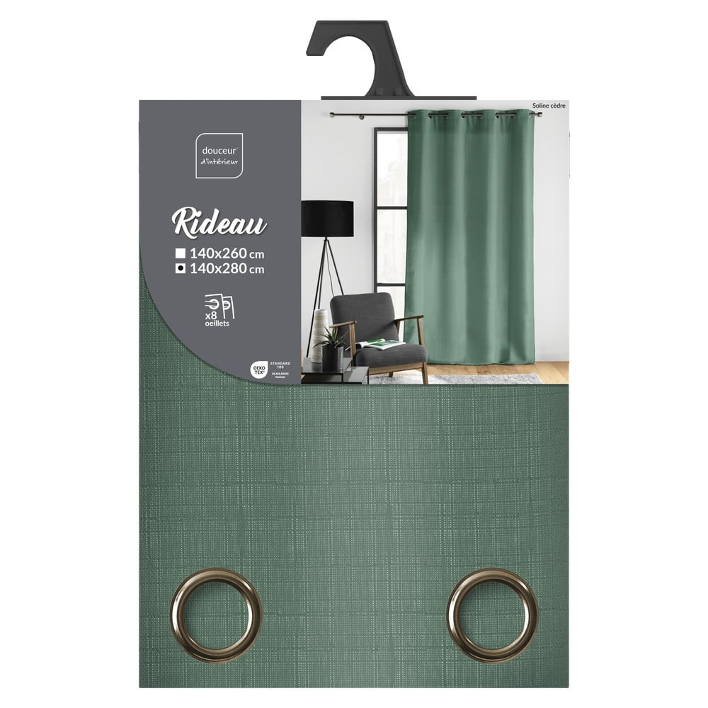 Zielona zasłona 140x280 cm Soline – douceur d'intérieur (zdjęcie 9)
