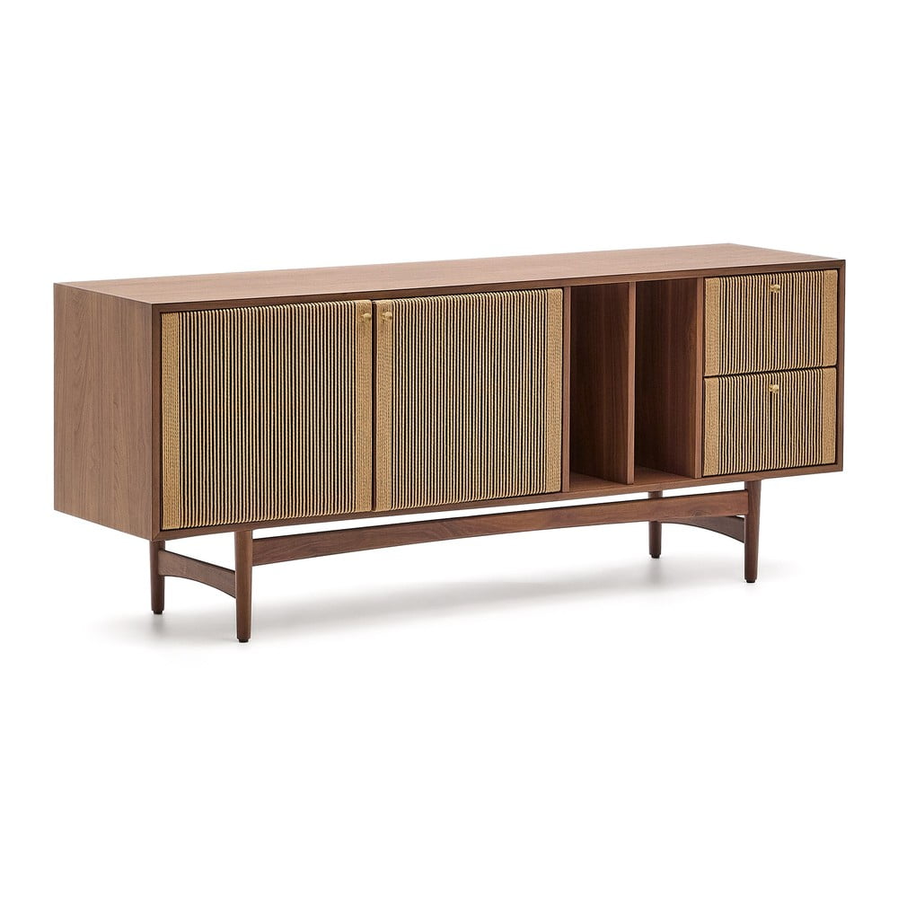 Brązowa niska komoda w dekorze orzecha 180x73 cm Elan – Kave Home (zdjęcie 7)