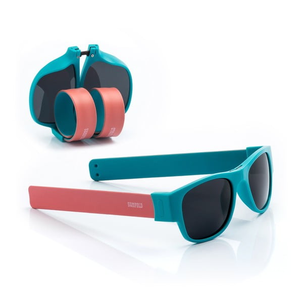 Różowo-niebieskie zwijane okulary przeciwsłoneczne InnovaGoods Sunfold AC1