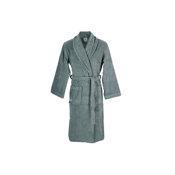 Niebieski szlafrok z bawełny organicznej rozmiar S/M − Södahl-image-1