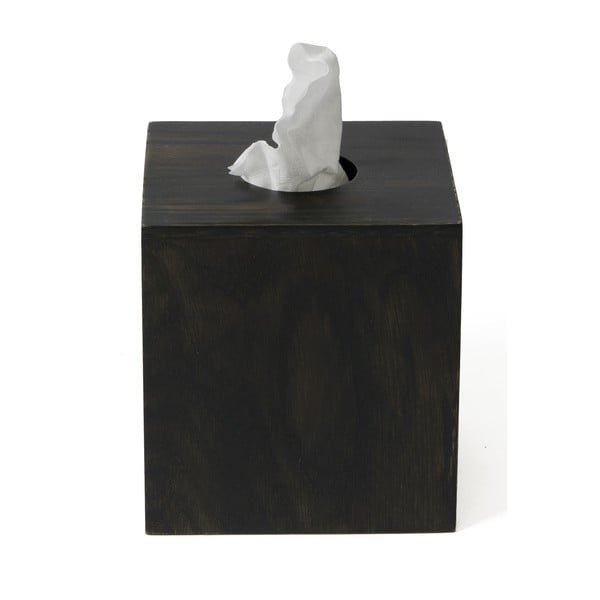 Pojemnik na chusteczki z drewna dębowego Wireworks Mezza Dark-image-2