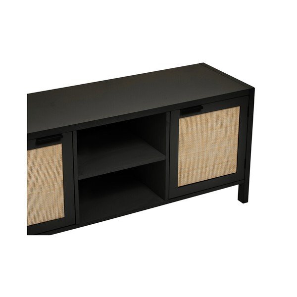 Czarna szafka pod TV 120x52x38 cm Sherman – Premier Housewares-image-4