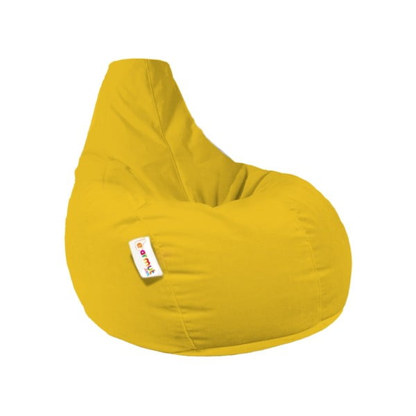 Żółty ogrodowy worek do siedzenia Drop – Floriane Garden