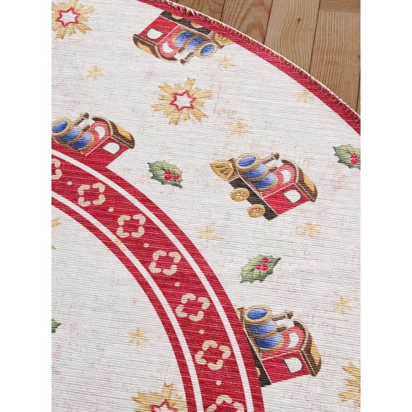 Czerwony okrągły dywan ze świątecznym motywem ø 160 cm Toy's Delight Train – Villeroy&Boch-image-3