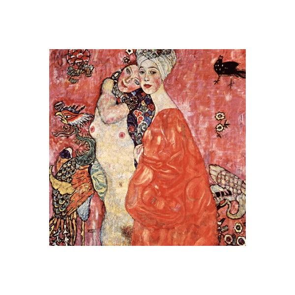 Reprodukcja obrazu Gustava Klimta - Girlfriends or Two Women Friends, 50x50 cm