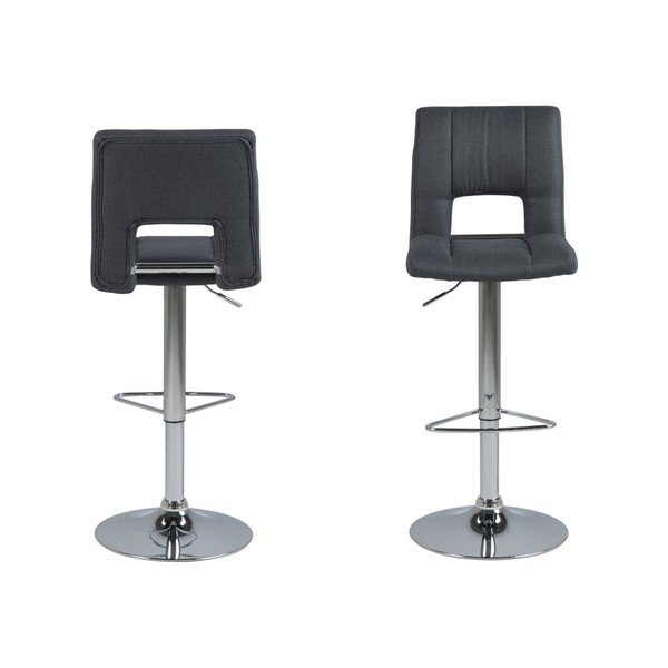 Zestaw 2 ciemnoszarych hokerów Actona Wilma Barstool-image-2
