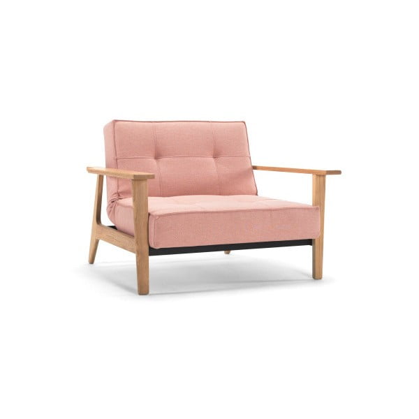 Różowy fotel rozkładany Innovation Splitback