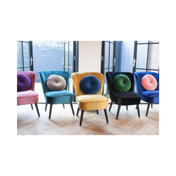 Fioletowa bawełniana poduszka PT LIVING, ⌀ 45 cm-image-2