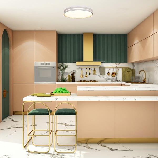 Biała lampa sufitowa LED 40x40 cm Montana – Candellux Lighting-image-1