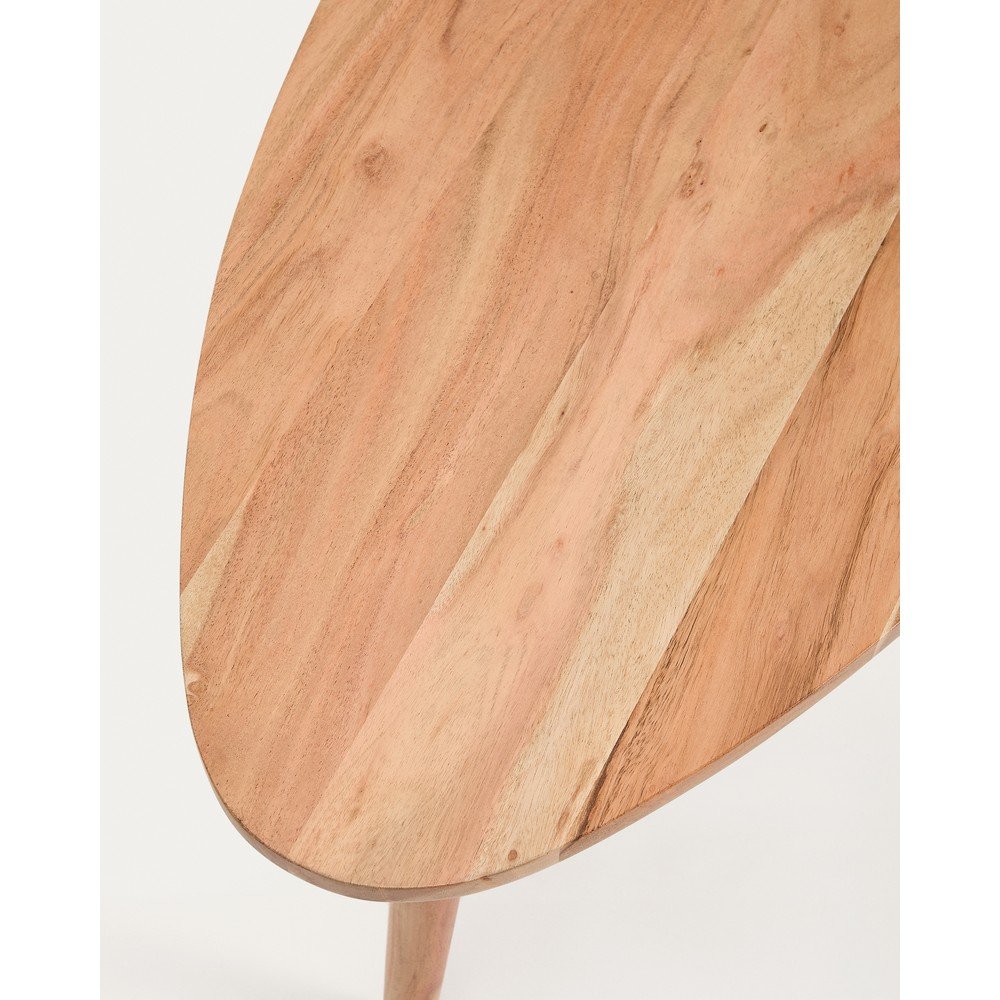 Stolik z litego drewna akacjowego w naturalnym kolorze 60x110,5 cm Duvani – Kave Home (zdjęcie 7)