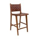 Brązowy hoker z drewna tekowego 101 cm Perugia – House Nordic