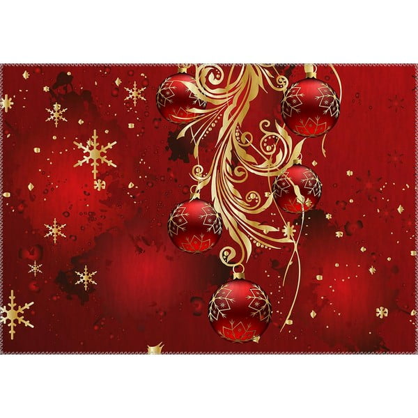 Dywan Vitaus Christmas Period Red Decorations, 50x80 cm