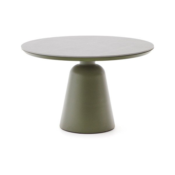 Okrągły stół ogrodowy z ceramicznym blatem ø 120 cm Tudons – Kave Home-image-2