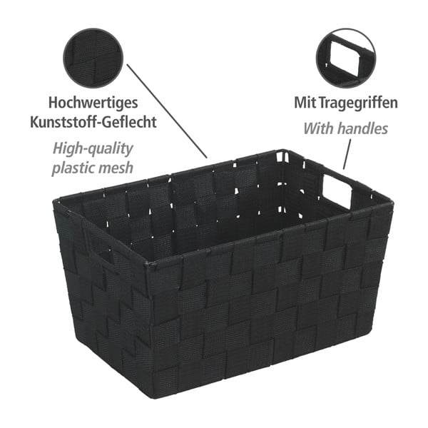 Czarny koszyk Wenko Adria, 20x30 cm-image-3
