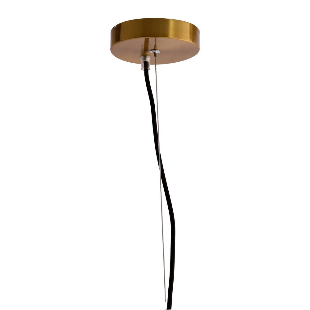 Lampa wisząca w bursztynowym kolorze ze szklanym kloszem Leona – Light & Living (zdjęcie 3)
