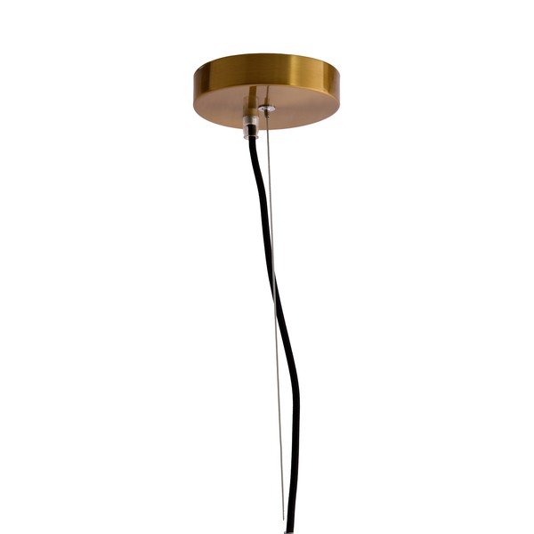Lampa wisząca w bursztynowym kolorze ze szklanym kloszem Leona – Light & Living-image-3