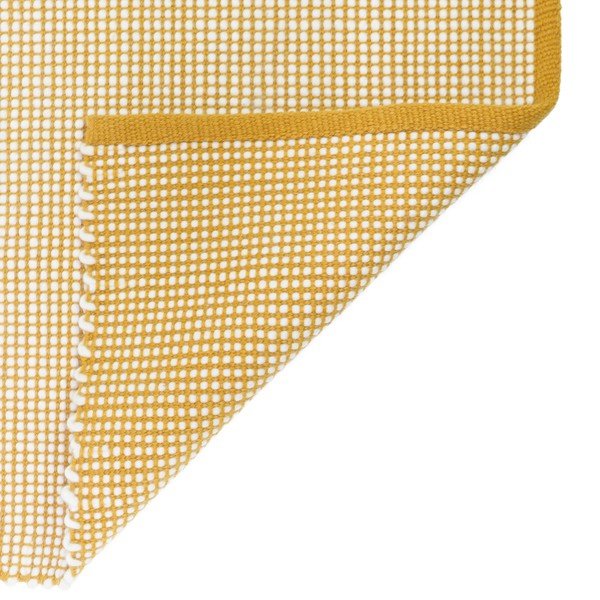 Żółty dywan z domieszką wełny 170x110 cm Bergen – Nattiot-image-4
