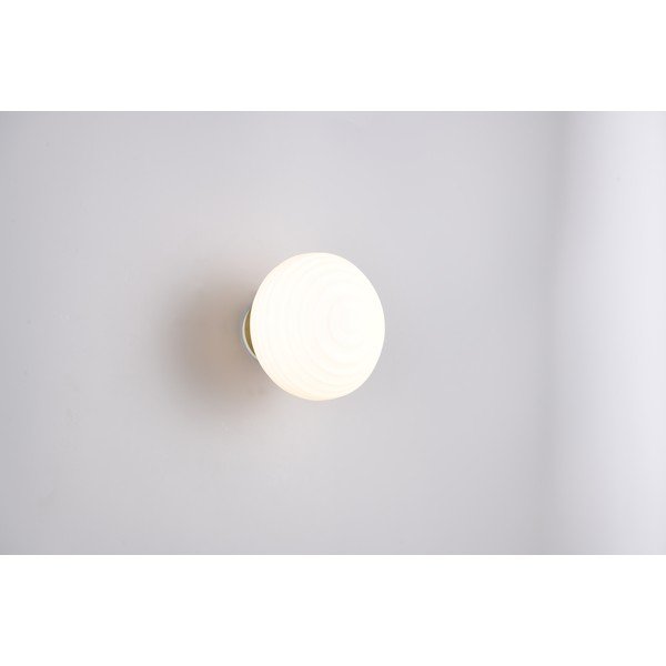 Biały szklany kinkiet LED na USB ø 15,5 cm Earl – Reality-image-2