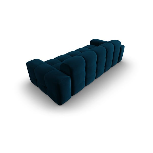 Ciemnoniebieska aksamitna sofa 222 cm Kendal – Micadoni Home-image-4