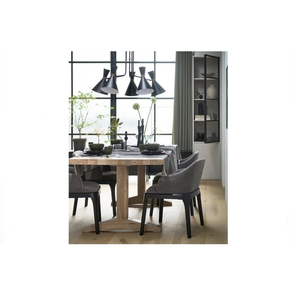 Jasnoszara witryna z litego drewna sosnowego 53x230 cm Basic – vtwonen-image-1