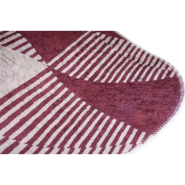 Bordowy dywan odpowiedni do prania 80x120 cm Oval – Vitaus-image-2
