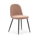 Jasnoróżowe krzesła zestaw 4 szt. Malila – Marckeric