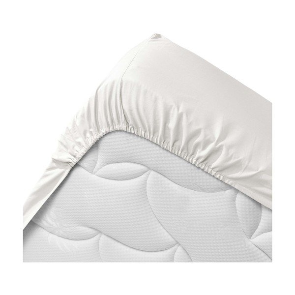 Białe prześcieradło z bawełny organicznej z gumką 140x190 cm Biolina – douceur d'intérieur-image-3