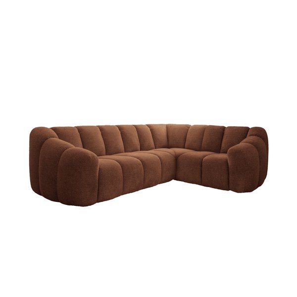 Narożnik (prawostronny/w kształcie litery L) w kolorze terakoty Shell – Miuform