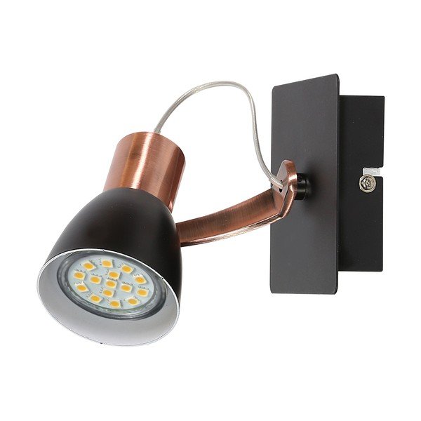 Kinkiet w czarno-miedzianym kolorze Markus – Candellux Lighting