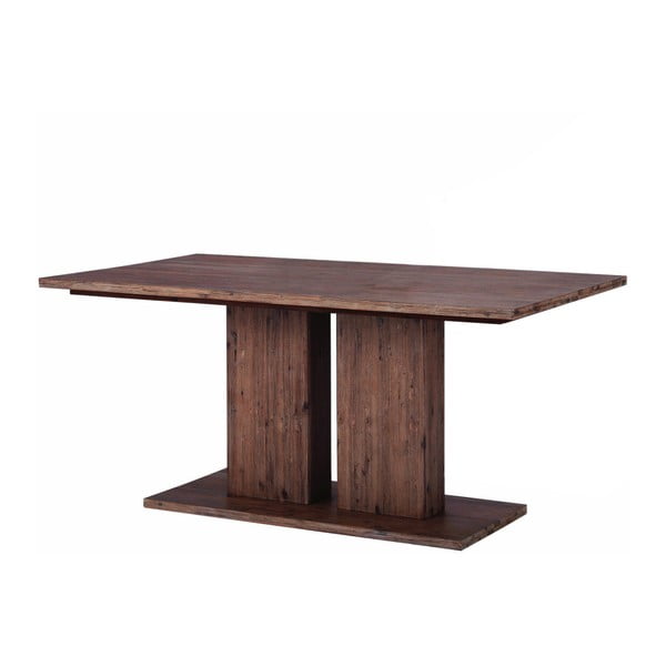 Ciemno-brązowy stół z litego drewna akacjowego Støraa Yen, 90x160 cm