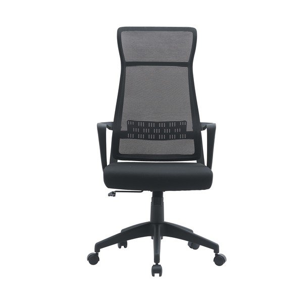 Czarne tapicerowane krzesło biurowe Hoboken – Yes Everyday-image-2