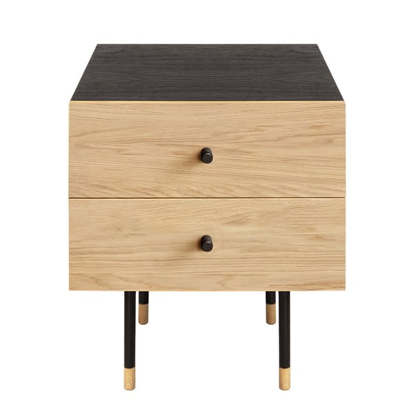 Szafka nocna w dekorze dębu w naturalnym kolorze Jugend – Woodman