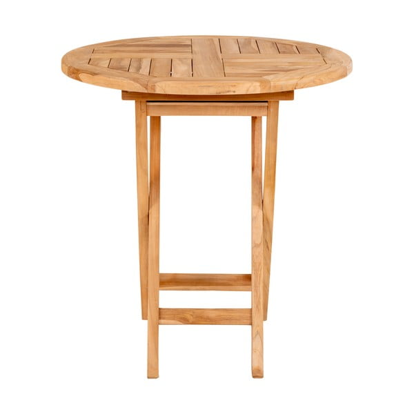 Stół ogrodowy z drewna tekowego Bonami Essentials Oviedo, ø 70 cm-image-3