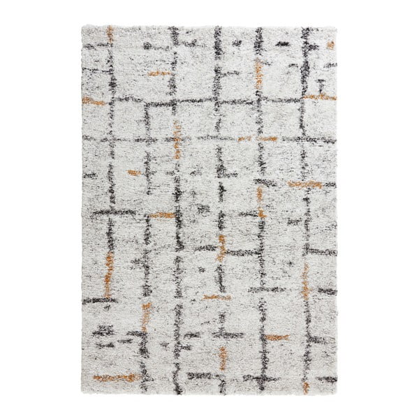 Kremowy dywan Mint Rugs Grid, 80x150 cm