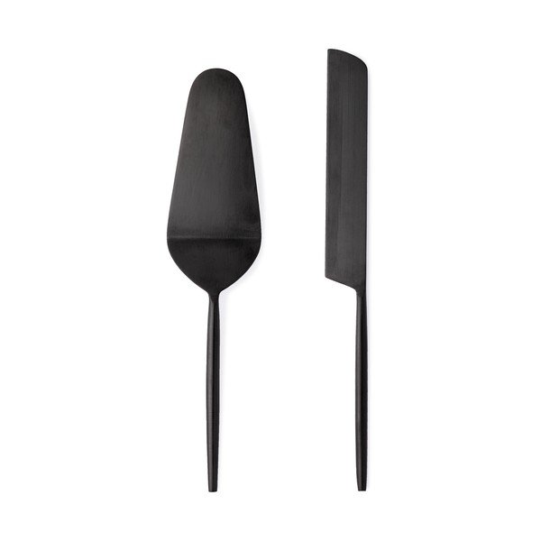 Zestaw noża i łopatki do ciast 2 szt. ze stali nierdzewnej Bronte – Bizzotto