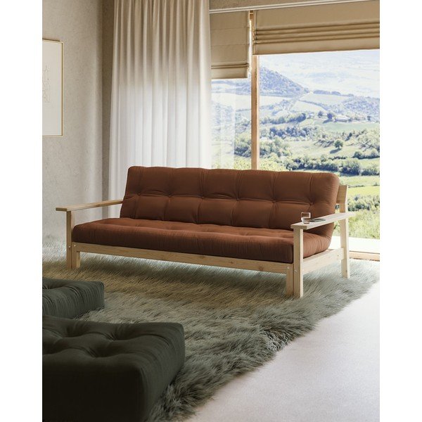 Różowa rozkładana sofa 218 cm Unwind – Karup Design-image-1