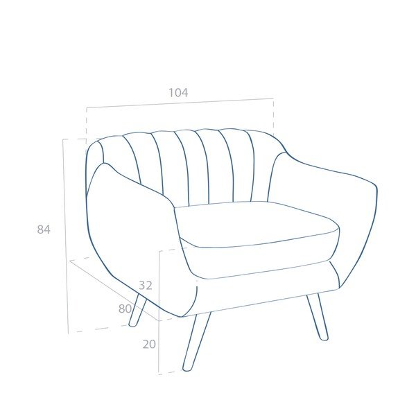 Kremowy fotel Vivonita Kennet-image-1