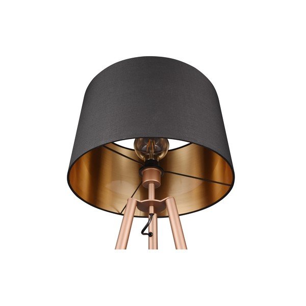 Brązowa lampa stojąca z półką (wys. 152 cm) Colette – Reality-image-3