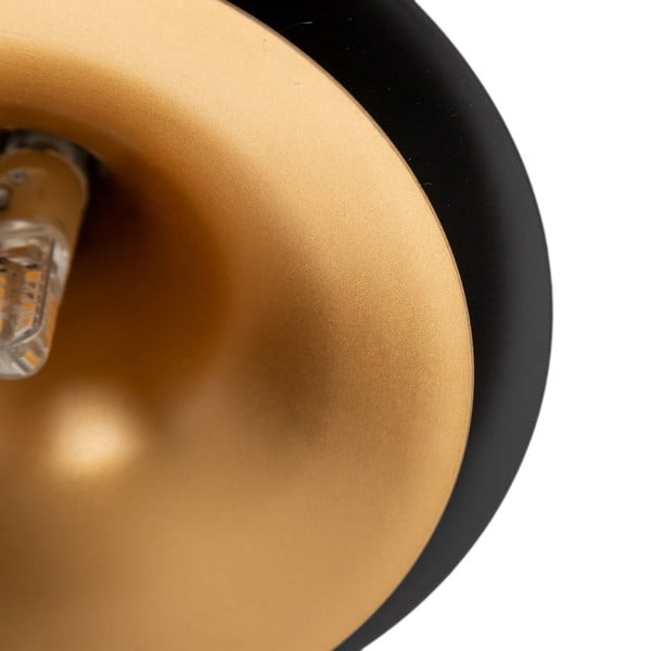 Czarna lampa wisząca z metalowym kloszem ø 36 cm – Ixia-image-1