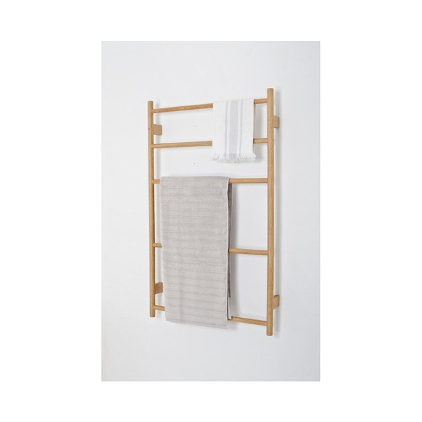 Wieszak na ręczniki z drewna dębowego Wireworks Towel Rail Wallbar-image-2