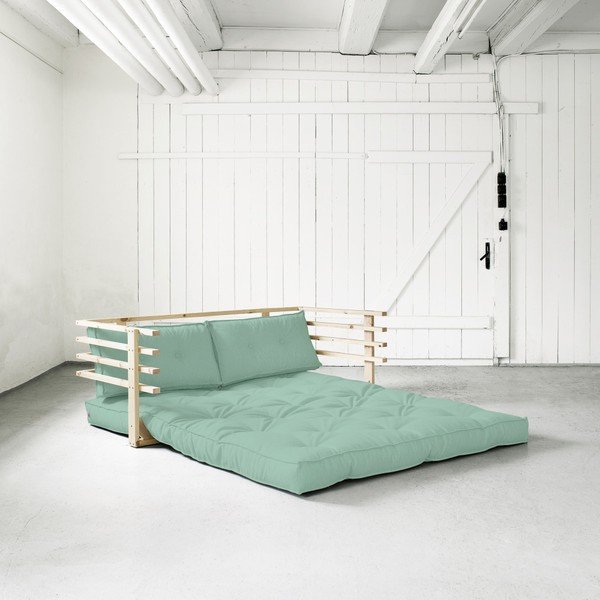 Sofa rozkładana Karup Funk Natural/Peppermint-image-1