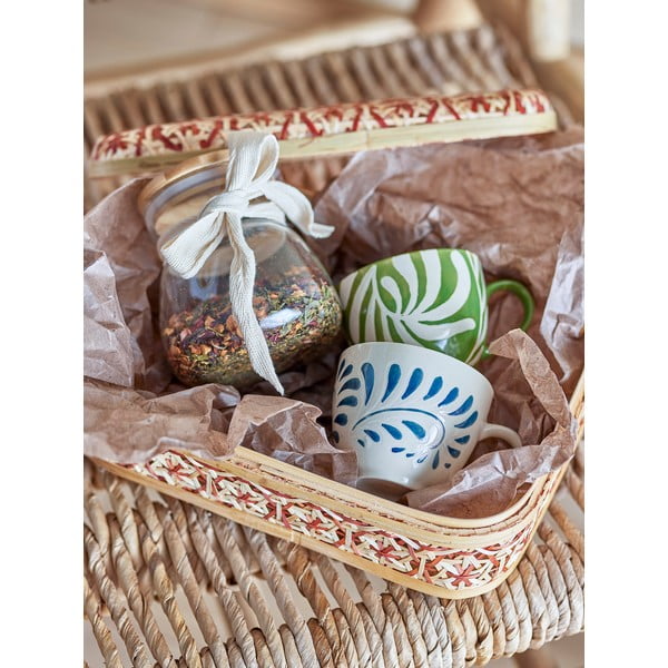 Biało-niebieski kamionkowy kubek 240 ml Heikki – Bloomingville-image-3