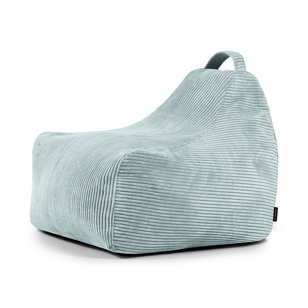 Miętowy sztruksowy dziecięcy worek do siedzenia Game Amuse – SLOWDOWN