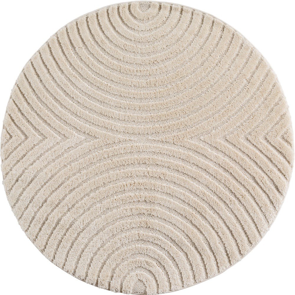 Kremowy okrągły dywan z mieszanki juty ø 120 cm Art 1122 – Ayyildiz Carpets