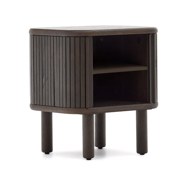 Ciemnobrązowa szafka nocna Mailen – Kave Home-image-2