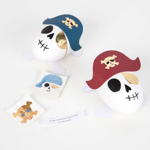 Dodatki na przyjęcia zestaw 3 szt. Pirate Skulls Surprise Balls – Meri Meri-image-1