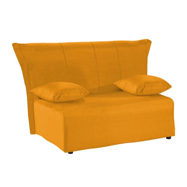 Żółta rozkładana sofa dwuosobowa 13Casa Cedro