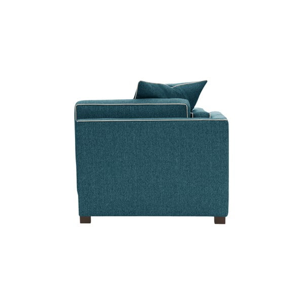 Turkusowy szezlong prawostronny z kremowym wykończeniem Rodier Organdi-image-4